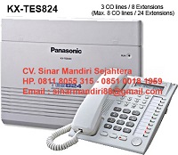 PABX Panasonic / Panasonic PABX KX-TES 824 ( 3 LINE 8 EXT ) IT COM