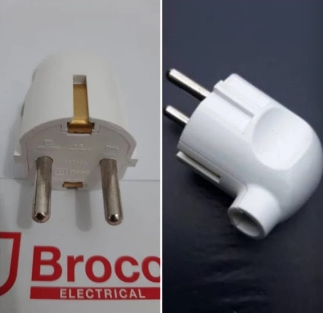 Steker Listrik Arde Bengkok L Putih Merk Broco: Pilihan Terbaik untuk Keamanan Listrik Anda