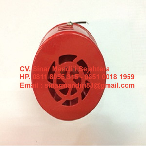Sirine Motor MS-190M 3″ 24VDC Red Metal
