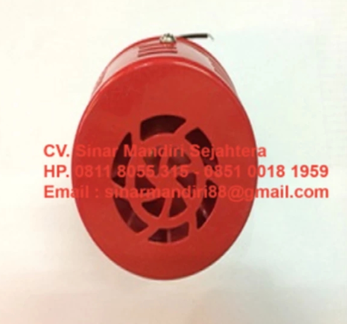 Harus Ada di Setiap Gedung! Kenalan Dulu Sama Sirine Motor MS-190M 3″ 24VDC Red Metal